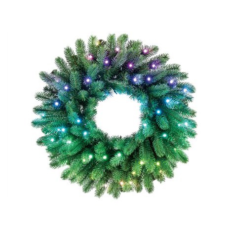 Twinkly Pre-lit Wreath Smart LED 50 RGBW (Multicolor + White) Twinkly | Pre-lit Wreath Smart LED 50 | RGBW - 16M+ colors + Warm